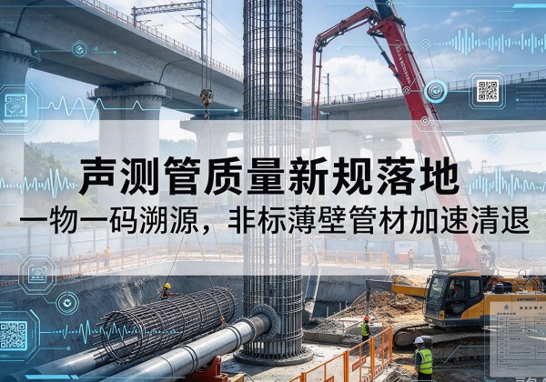 开州区声测管质量新规落地，一物一码溯源，非标薄壁管材加速清退
